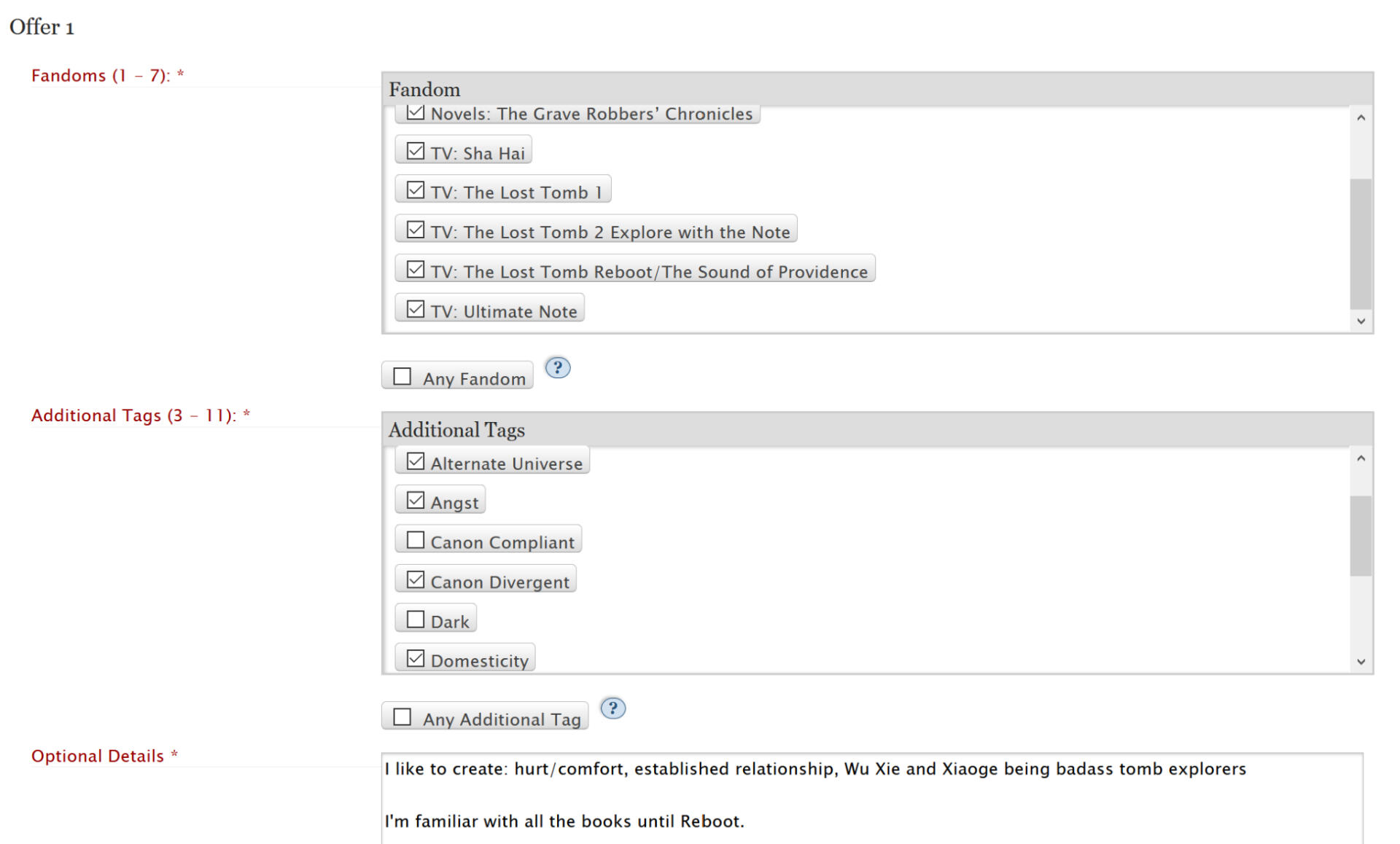 A scene from Ultimate Note: Wu Xie grabs Xiaoge by his wrist. Over it, there's text saying "10 Year Promise - Pingxie Exchange"